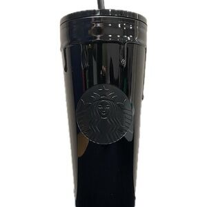 Starbucks Glossy Black Halloween Tumbler